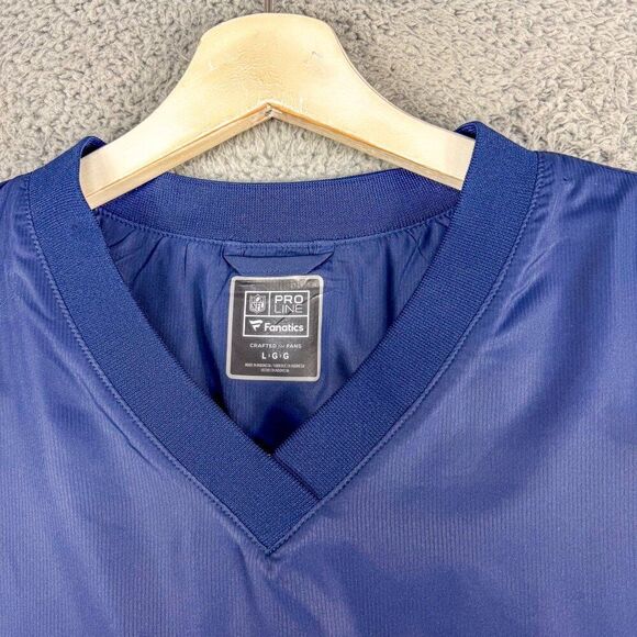 Dallas Cowboys Fanatics Windbreaker Jacket Mens Large Blue Gray Golf Outdoor Run - Picture 2 of 13
